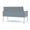 Lesro Mystic Lounge Reception Loveseat, Silver, RS Rain Song Upholstery ML1501 - alternate 2